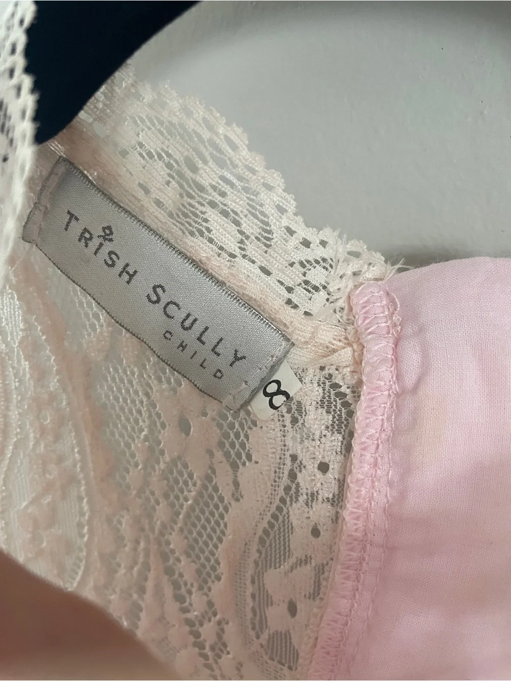 Delicate Pink Lace Formal Photoshoot Dress for Girls with Floral Sash